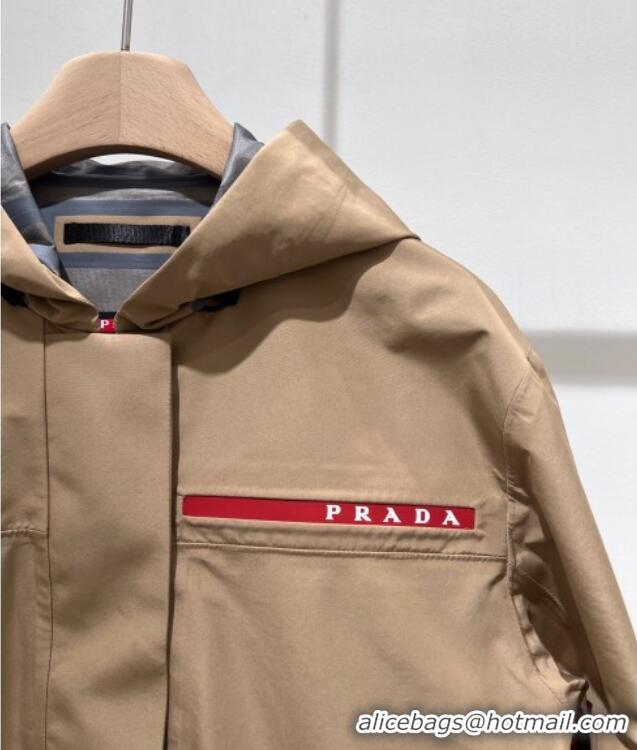 Luxury Cheap Prada LR-MX2 Coat PR090408 Khaki 2025