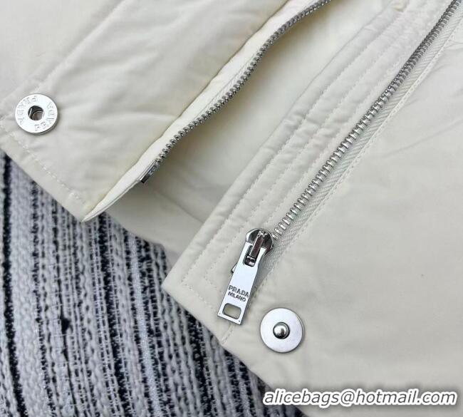 Super Quality Prada Down Jacket PR090405 White 2025