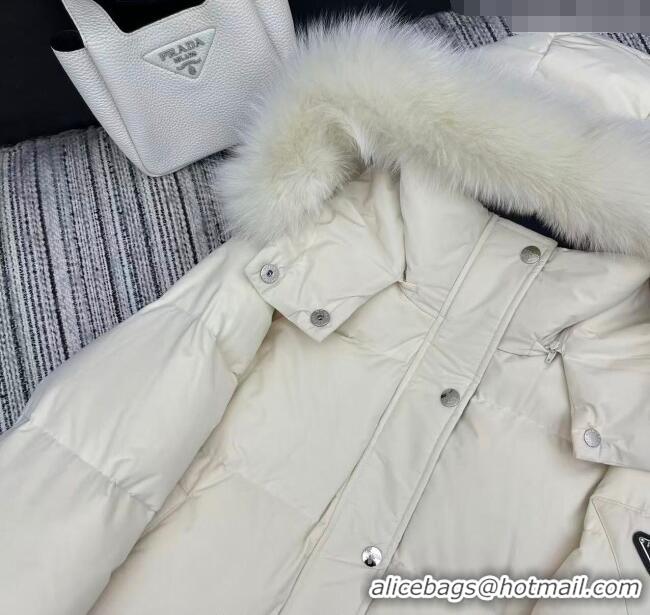 Super Quality Prada Down Jacket PR090405 White 2025