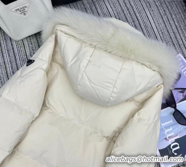 Super Quality Prada Down Jacket PR090405 White 2025