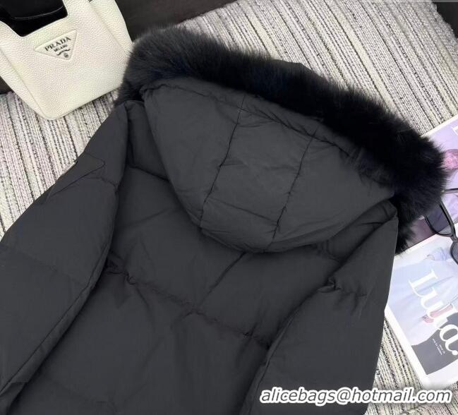 Luxury Cheap Prada Down Jacket PR090405 Black 2025