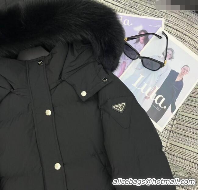 Luxury Cheap Prada Down Jacket PR090405 Black 2025
