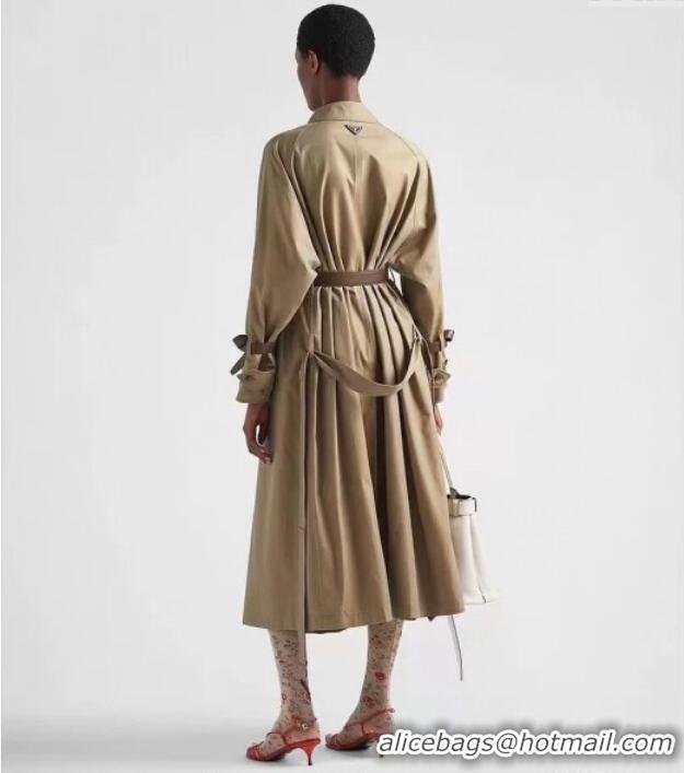 Famous Brand Prada Long Coat PR090409 Khaki 2025