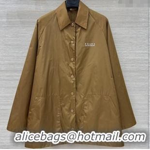 Super Quality Prada Nylon Coat Gold-Tone PR090410 2025