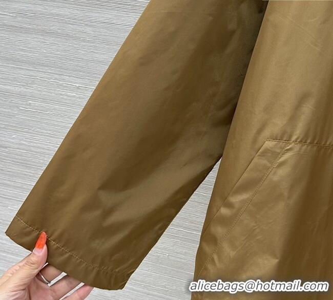 Super Quality Prada Nylon Coat Gold-Tone PR090410 2025