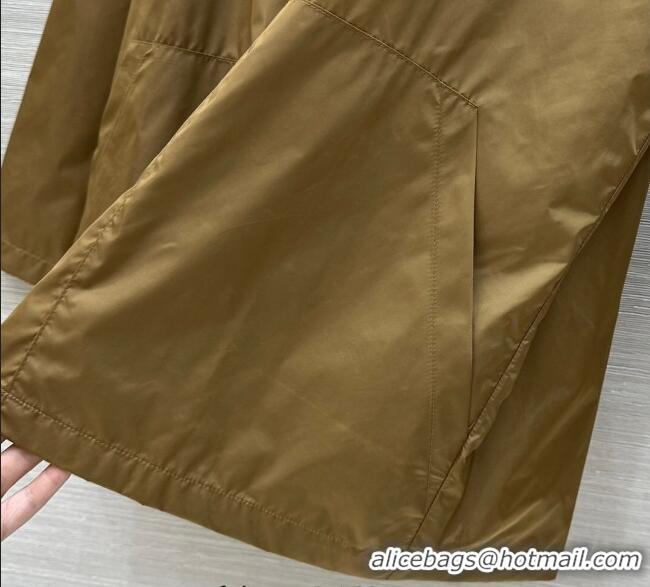 Super Quality Prada Nylon Coat Gold-Tone PR090410 2025