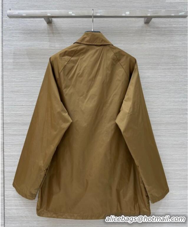 Super Quality Prada Nylon Coat Gold-Tone PR090410 2025