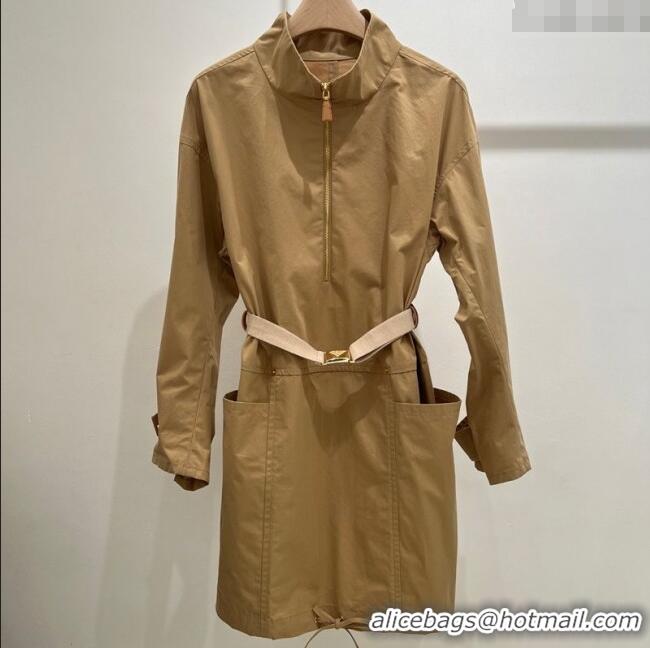 Super Quality Prada Cotton Shirt Dress PR090431 Beige 2025