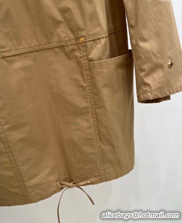 Super Quality Prada Cotton Shirt Dress PR090431 Beige 2025