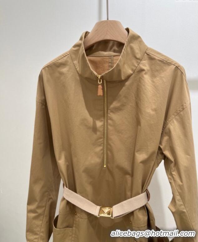 Super Quality Prada Cotton Shirt Dress PR090431 Beige 2025