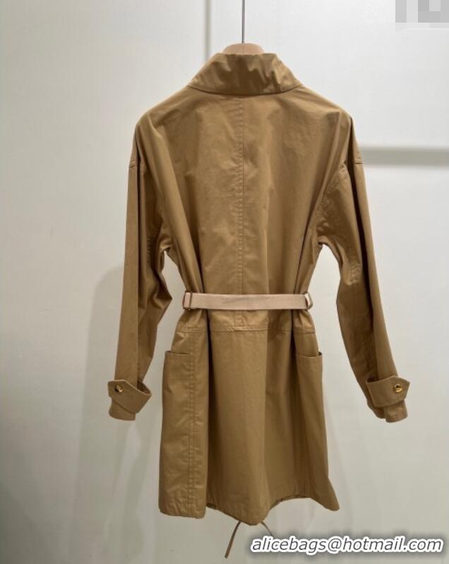 Super Quality Prada Cotton Shirt Dress PR090431 Beige 2025