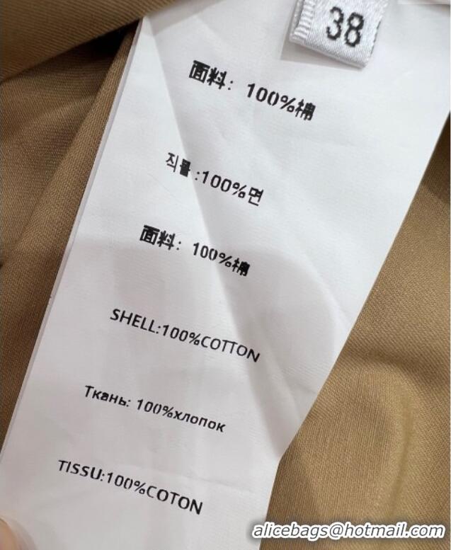 Super Quality Prada Cotton Shirt Dress PR090431 Beige 2025