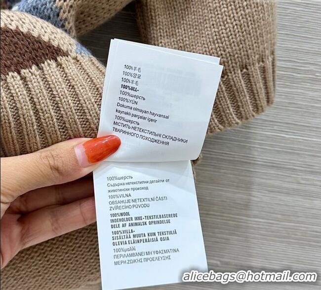 Luxury Discount Prada Wool Plaid Top PR090426 Beige 2025