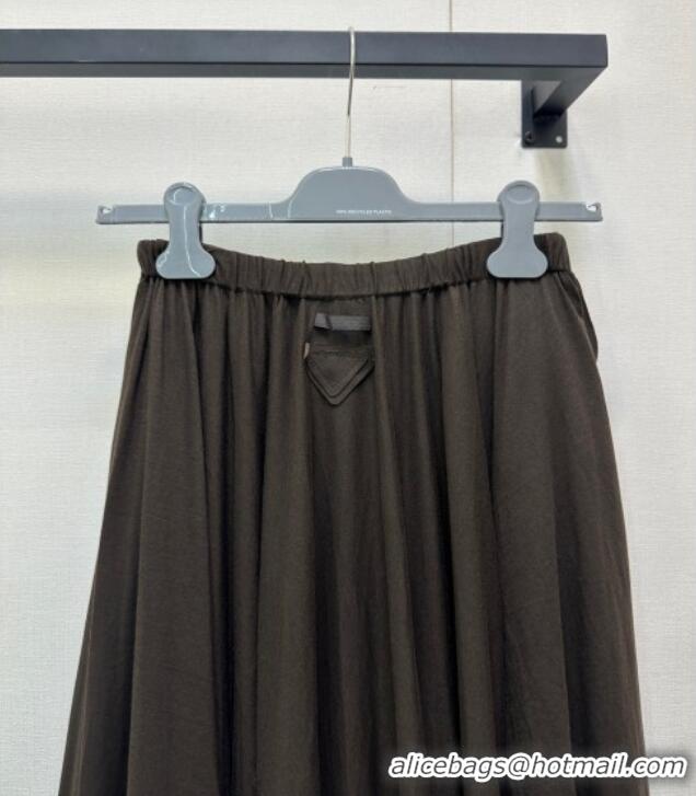 New Design Prada Skirt PR090517 Brown 2025