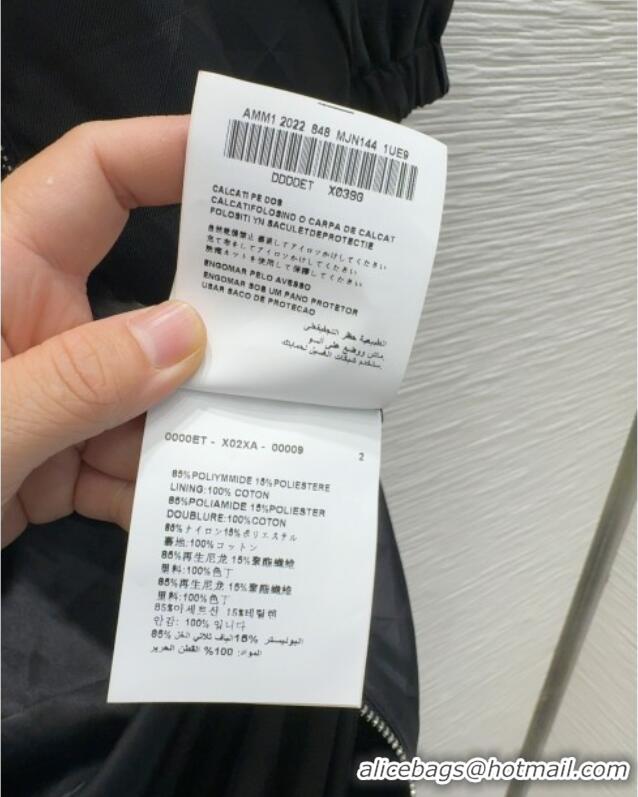 Luxury Cheap Prada Nylon Coat PR091923 Black 2025