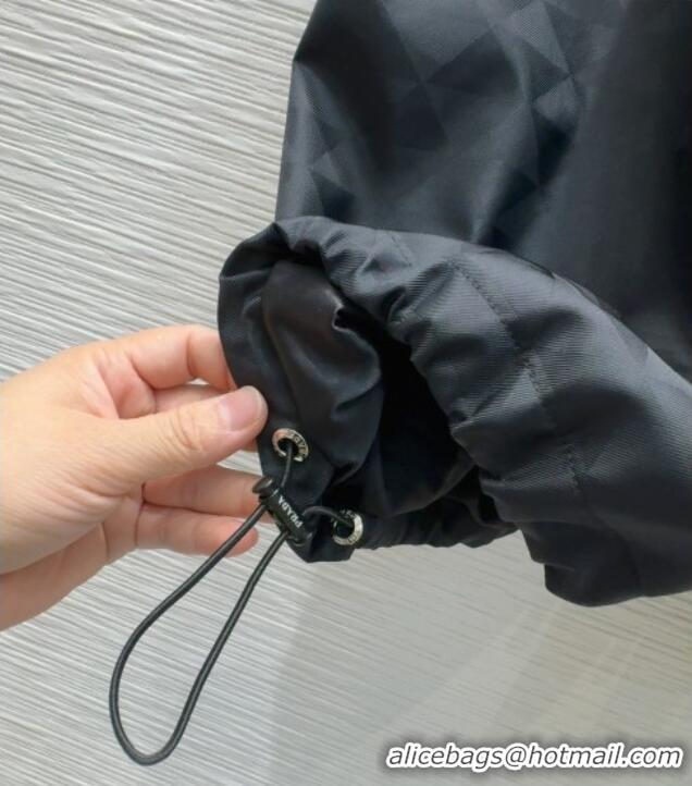 Luxury Cheap Prada Nylon Coat PR091923 Black 2025