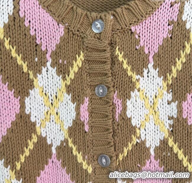 Luxury Discount Prada Wool Cardigan PR091913 Brown 2025