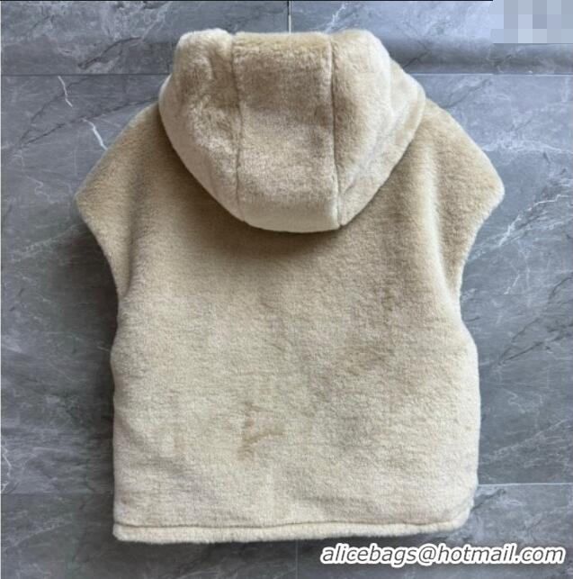 Shop Discount Prada Wool Nylon Reversible Vest PR091958 Brown/Beige 2025