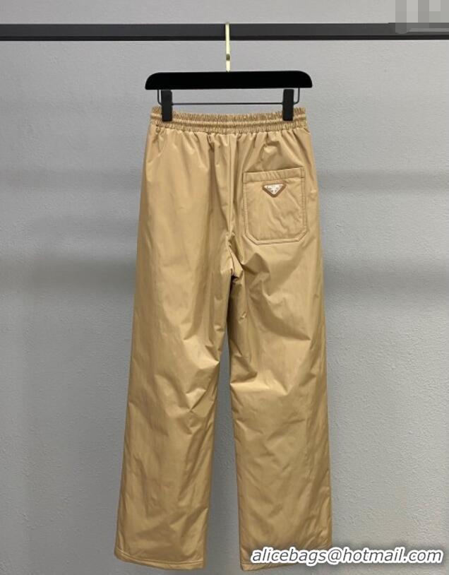 Traditional Discount Prada Cotton-Padded Jacket and Pants Set PR091960 Beige 2025