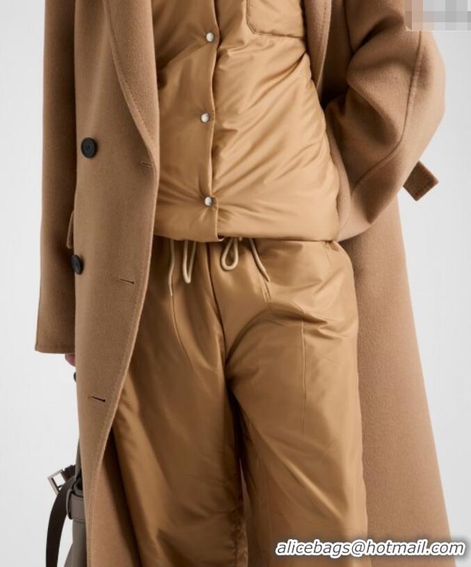 Traditional Discount Prada Cotton-Padded Jacket and Pants Set PR091960 Beige 2025