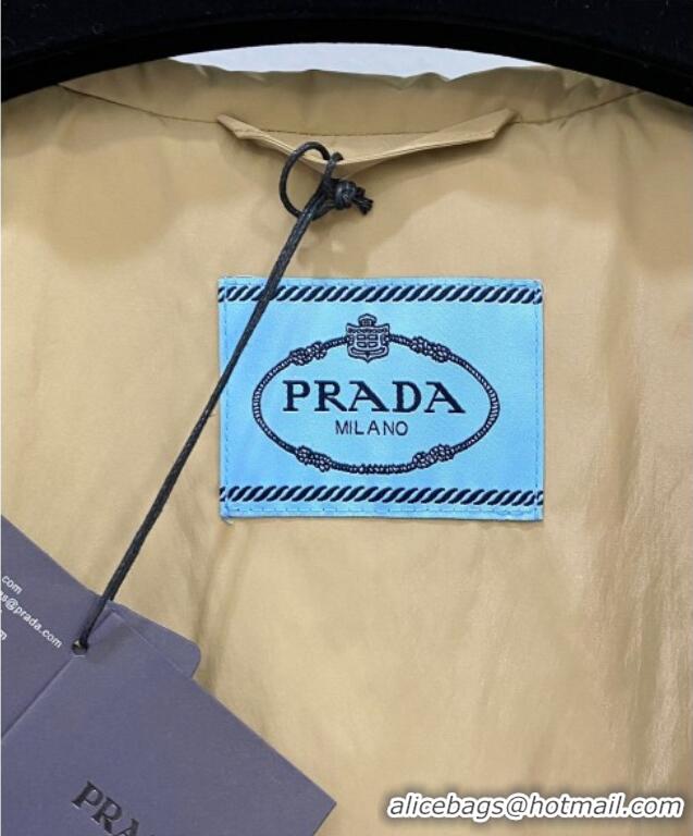 Traditional Discount Prada Cotton-Padded Jacket and Pants Set PR091960 Beige 2025
