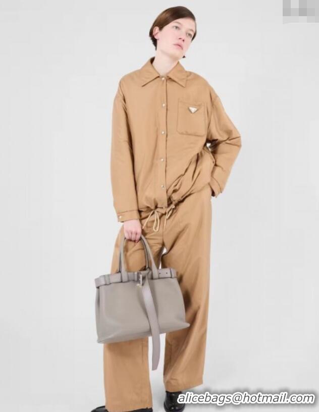 Traditional Discount Prada Cotton-Padded Jacket and Pants Set PR091960 Beige 2025