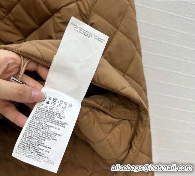 Affordable Price Prada Quilted Nylon and Cotton Padded Jacket PR091882 Brown 2025