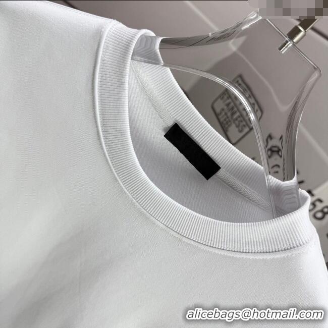 Buy Cheapest Prada Sweatshirt P101301 White 2025 (For women and men)