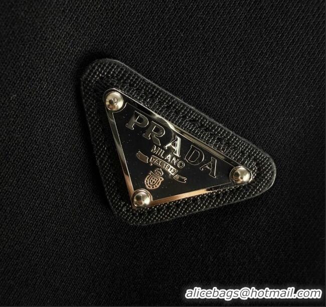 Luxury Cheap Prada Sweatshirt P101402 Black 2025 (For women and men)