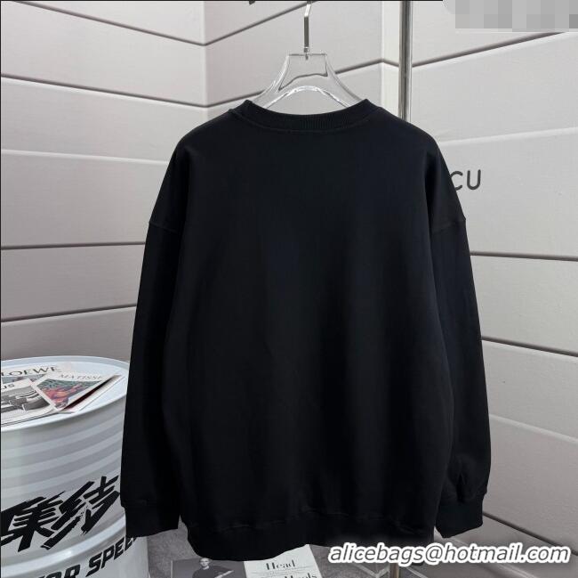 Luxury Cheap Prada Sweatshirt P101402 Black 2025 (For women and men)