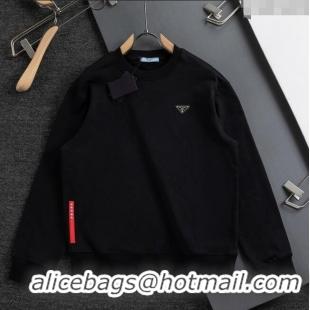 Super Quality Prada Mens Sweatshirt P101403 Black 2025