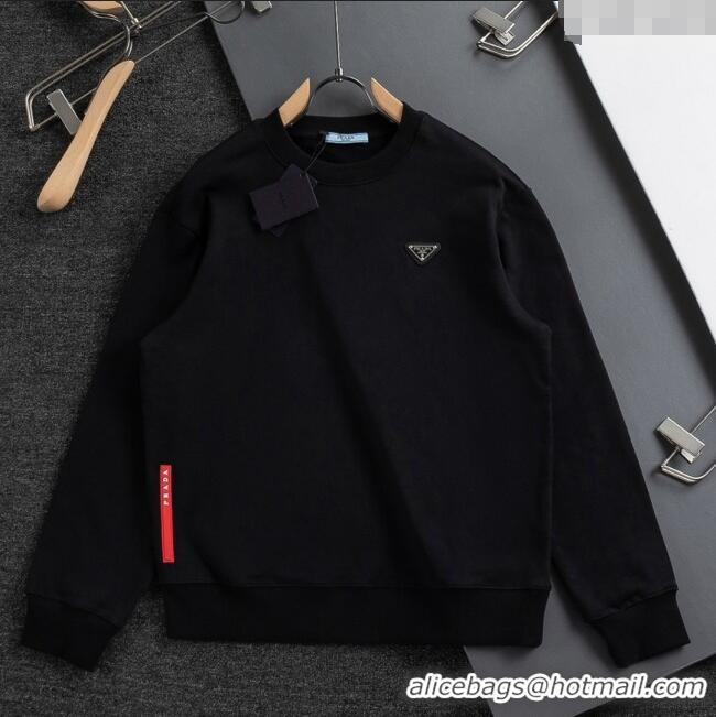 Super Quality Prada Mens Sweatshirt P101403 Black 2025