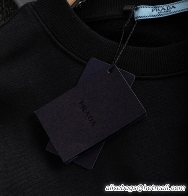 Super Quality Prada Mens Sweatshirt P101403 Black 2025