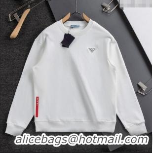 Buy Inexpensive Prada Mens Sweatshirt P101404 White 2025