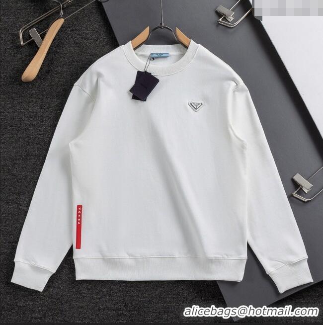 Buy Inexpensive Prada Mens Sweatshirt P101404 White 2025
