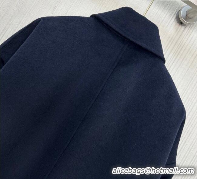 Good Looking Prada Wool Coat PR101403 Blue 2025