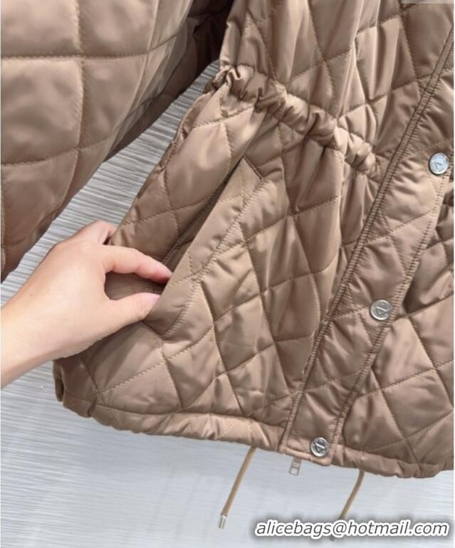 Top Grade Prada Quilted Cotton Jacket PR101502 Brown 2025