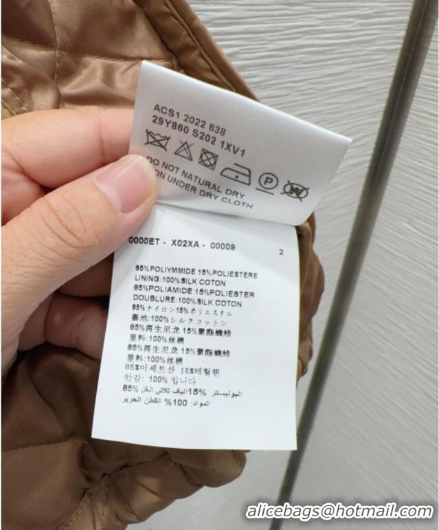 Top Grade Prada Quilted Cotton Jacket PR101502 Brown 2025