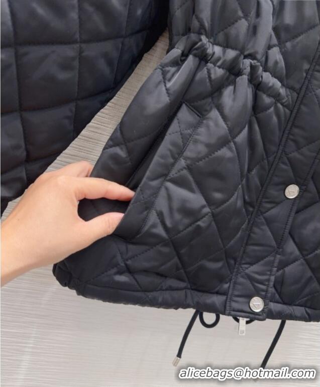 Top Quality Prada Quilted Cotton Jacket PR101502 Black 2025