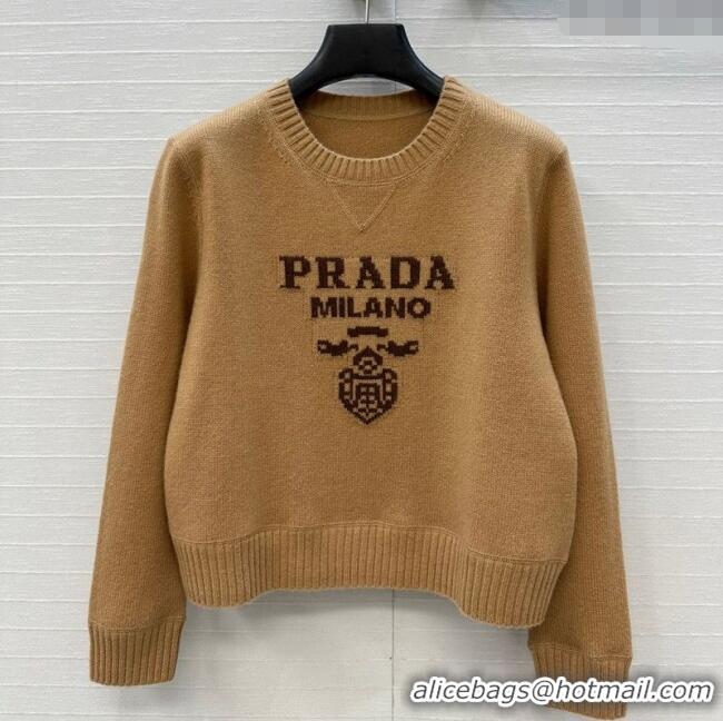 New Release Creation Prada Cashmere Sweater PR101504 Brown 2025