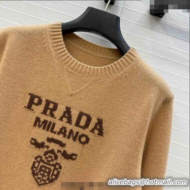 New Release Creation Prada Cashmere Sweater PR101504 Brown 2025