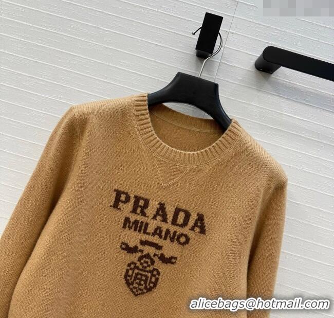 New Release Creation Prada Cashmere Sweater PR101504 Brown 2025