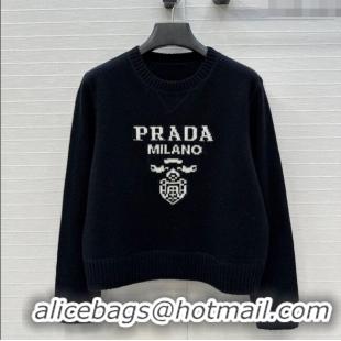 Well Crafted Prada Cashmere Sweater PR101504 Black 2025