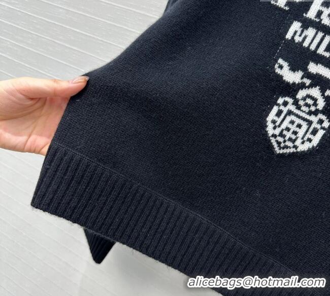 Well Crafted Prada Cashmere Sweater PR101504 Black 2025