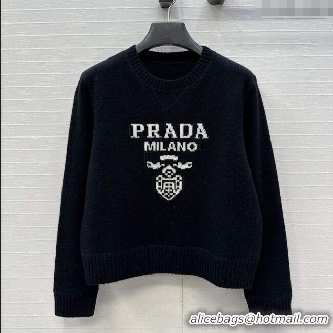 Well Crafted Prada Cashmere Sweater PR101504 Black 2025