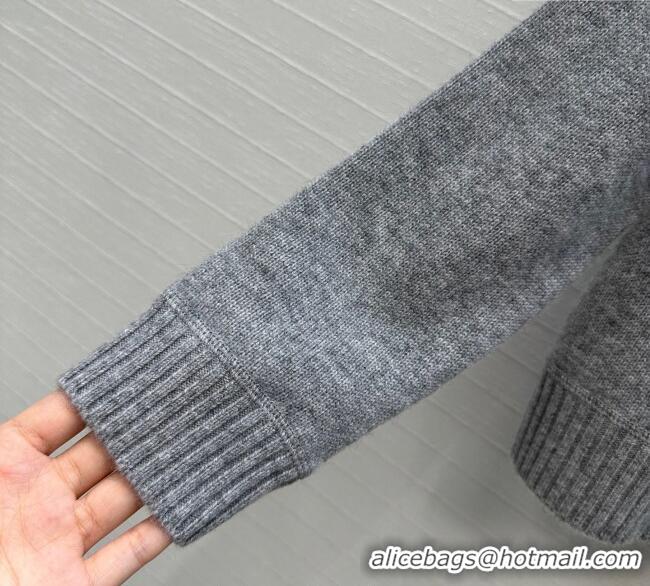 Famous Brand Prada Cashmere Sweater PR101504 Grey 2025