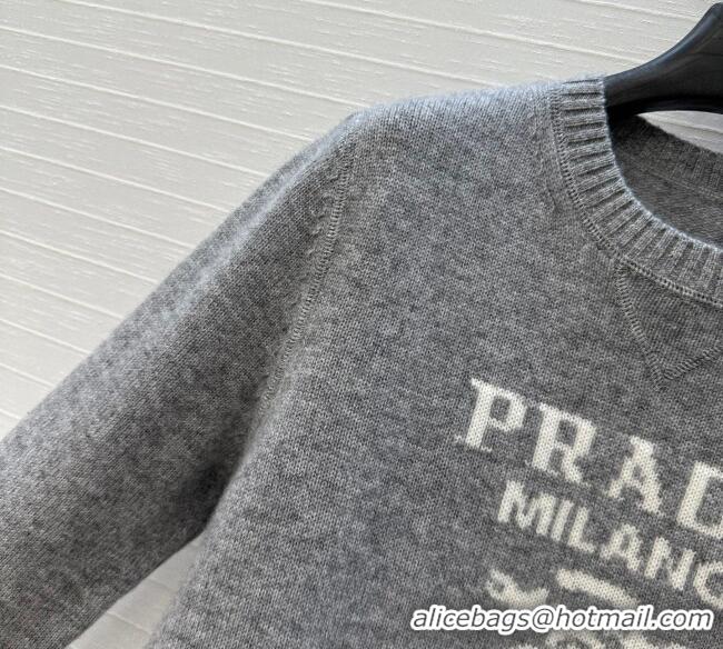 Famous Brand Prada Cashmere Sweater PR101504 Grey 2025