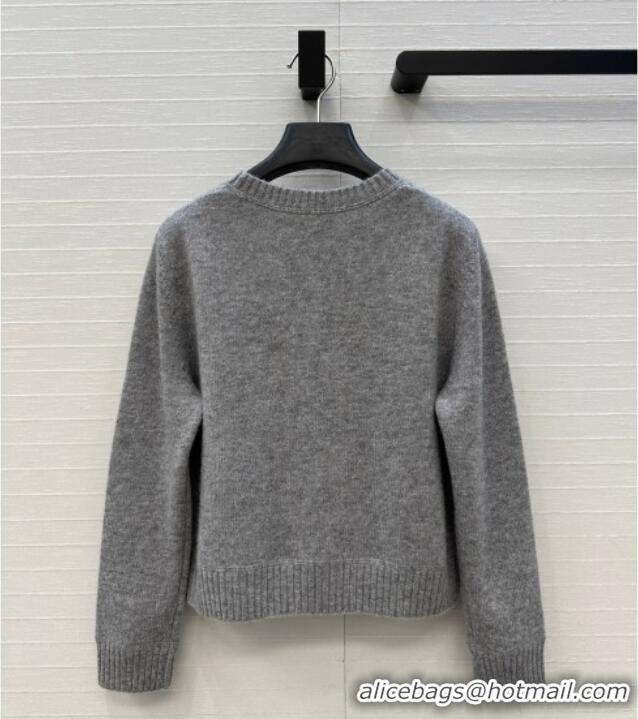 Famous Brand Prada Cashmere Sweater PR101504 Grey 2025