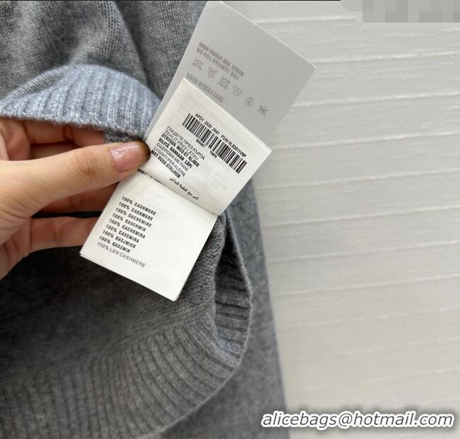 Famous Brand Prada Cashmere Sweater PR101504 Grey 2025