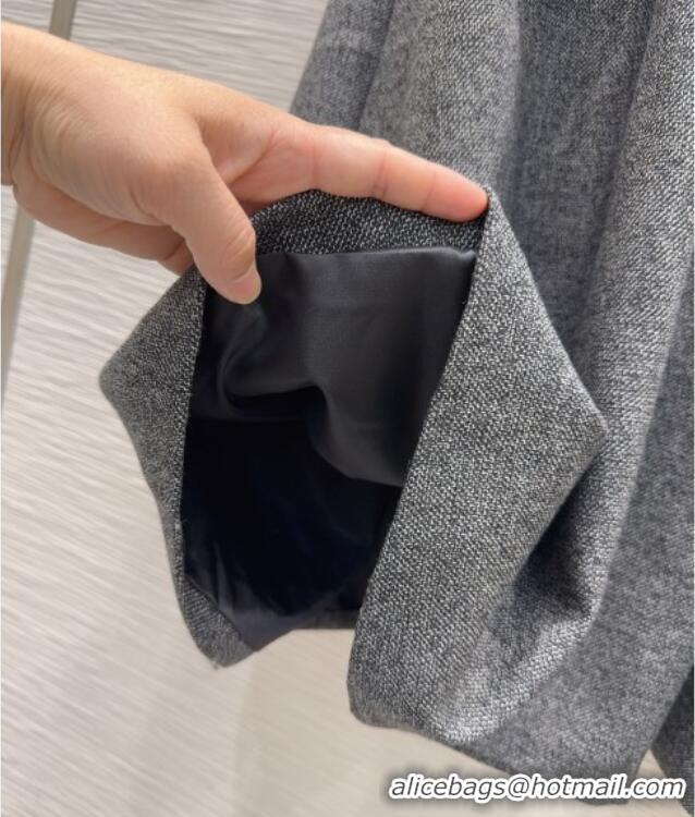 Buy Discount Dior Wool Blend Dress DR101505 Grey 2025